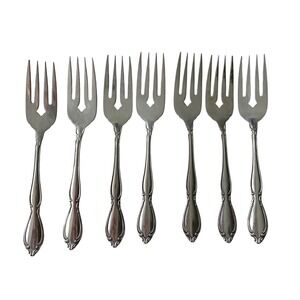 Oneida STRATHMORE Heritage Stainless Salad Fork Deluxe Glossy Flatware‎ Lot 7